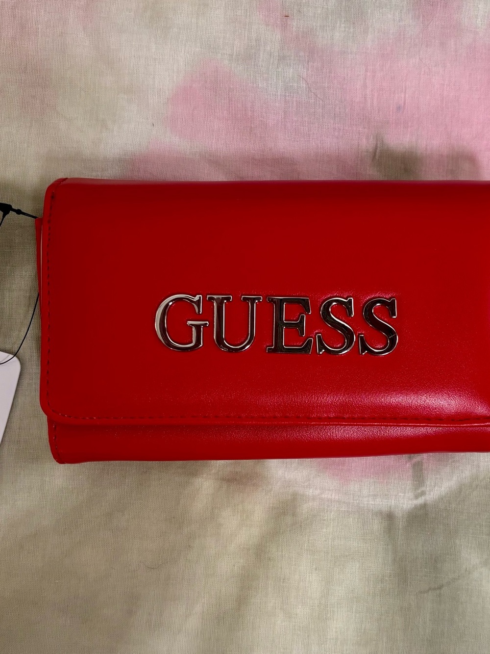 GUESS Red Women's Trifold Wristlet Wallet